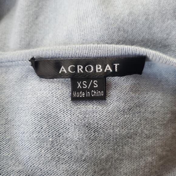 Acrobat Blue Lightweight Hi-Low Hem Oversized Sweater XS/S - Picture 6 of 8